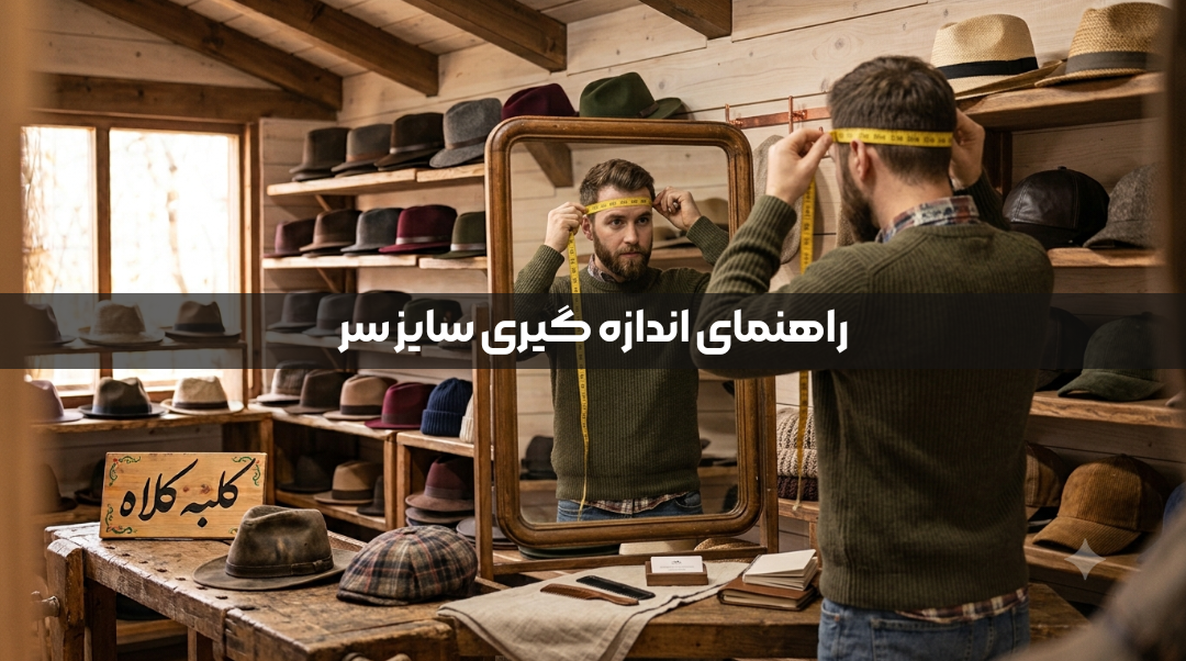 راهنمای ۲ دقیقه‌ای اندازه‌گیری سایز سر برای خرید آنلاین کلاه