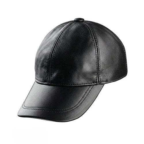 کلاه کپ چرمی | مشکی