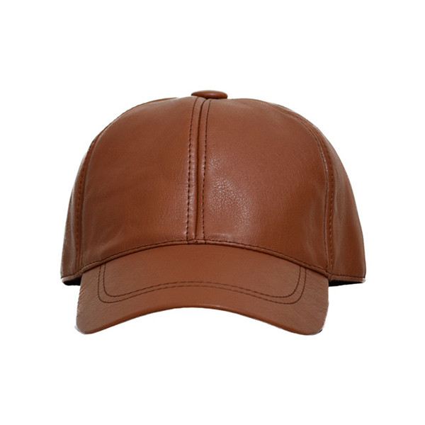 کلاه کپ چرمی | قهوه ای