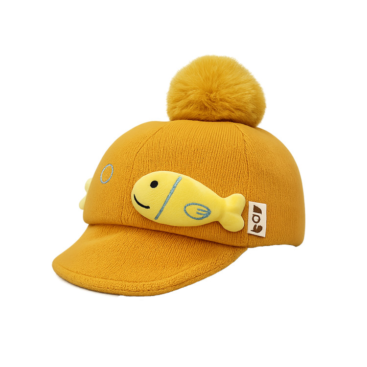 کلاه بچگانه پوم پوم دار طرح ماهی فانتزی