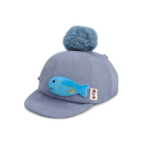 کلاه بچگانه پوم پوم دار طرح ماهی فانتزی