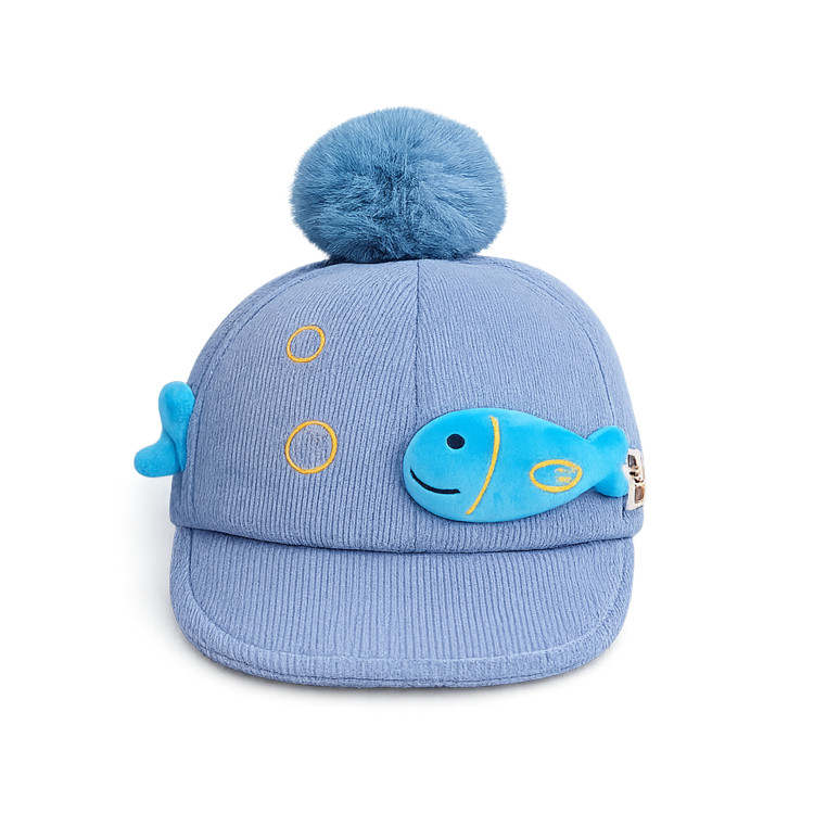 کلاه بچگانه پوم پوم دار طرح ماهی فانتزی