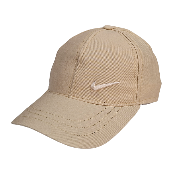 کلاه کپ کتان کرمی برند NIKE | ساده و مناسب هوای گرم 533