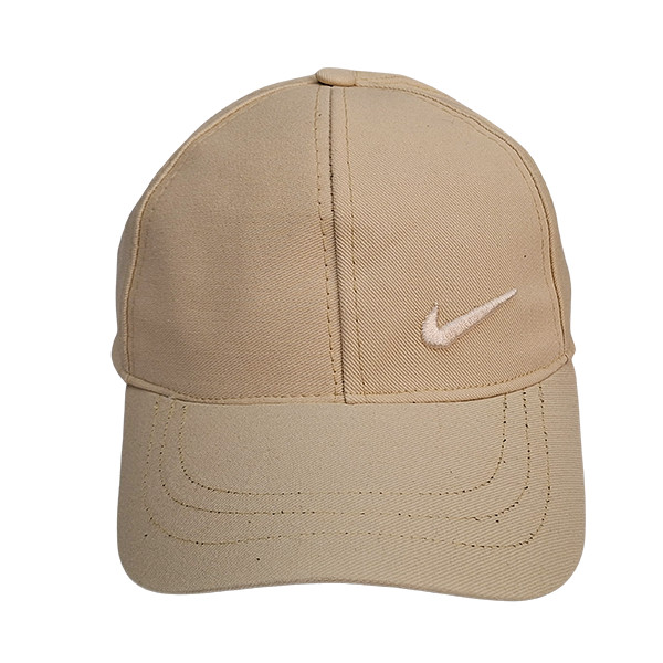 کلاه کپ کتان کرمی برند NIKE | ساده و مناسب هوای گرم 533