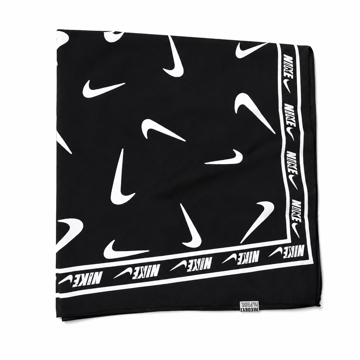 باندانا مشکی طرح‌دار | دستمال سر و گردن طرح Nike