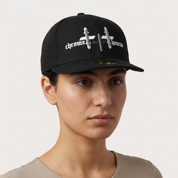 کلاه کپ بک فیت مدل Chrome Hearts | دارای نقاب صاف و گلدوزی شده کد 515